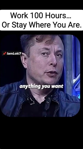 Success Rule by Elon Musk 🚀 | 100 Hours Work = Unstoppable Life