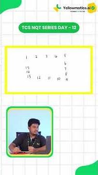 TCS NQT 2026 Series Day 12 | Spiral Matrix Printing in Java