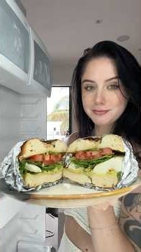 Would you eat this sandwich for breakfast? #cooking #sandwich #easyrecipe