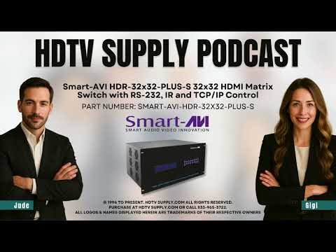 Smart-AVI HDR-32x32-PLUS-S 32x32 HDMI Matrix Switch with RS-232, IR and TCP/IP Control