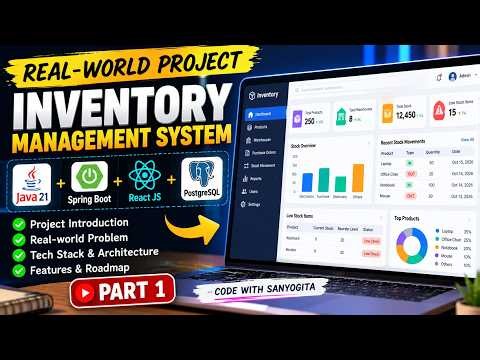 Build Inventory Management System | Java 21 + Spring Boot + React JS | Full Stack Project #1