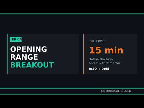 Opening Range Breakout — The First 30 Minutes That Matter | EP 04