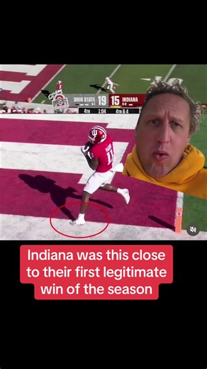 Indiana came this close to their first legitimate win of the season