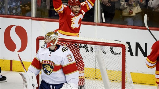 Dustin Wolf makes 24 saves in the Flames' 4-1 victory over the Panthers