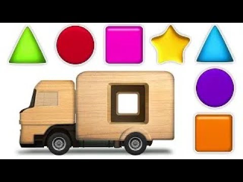 🔴 Learn Shapes With Wooden Truck 😍 | Toddler Learning Videos | Live 📺 Kidscamp