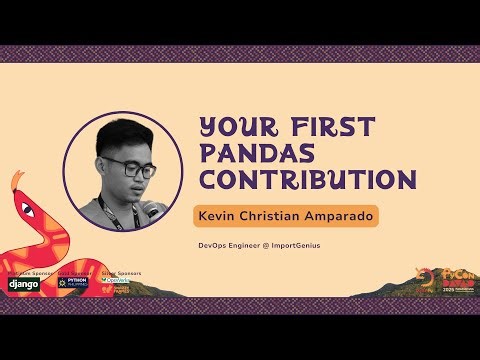 Your First Pandas Contribution | Kevin Christian Amparado