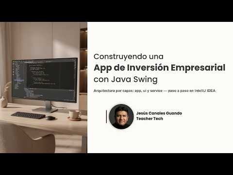 La forma CORRECTA de hacer una App en Java Swing | app, ui y service explicado fácil