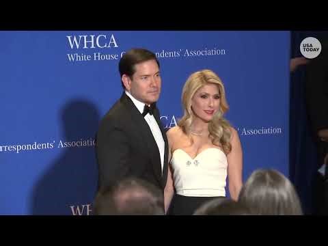Marco Rubio appears at 2026 White House Correspondents' Dinner red carpet