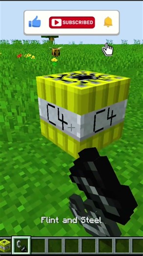 Minecraft C4 TNT Explosion Was INSANE 💥 #minecraft #gaming #explosion #minecraftshorts