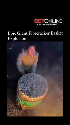 Ambition Arena™ on Instagram: "The post shares a 51-second video of a person lighting a large woven bamboo basket filled with firecrackers, igniting a spectacular chain reaction of explosions, sparks, and thick smoke that lasts over 40 seconds, captured at night near water for dramatic reflections.Uploaded on 30 December 2025 by Indonesian user @zulay121212, it has exploded in popularity with 1.2 million views and 4,779 likes, sparking Indonesian-language replies marvelling at its scale while no