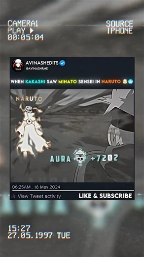 KAKASHI SAW HIS SENSEI IN NARUTO 🤯
