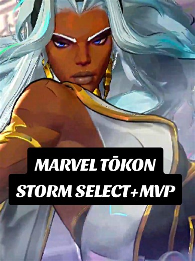 ‼️ MARVEL TŌKON STORM SELECT MVP Here's another look at the Select and MVP Animations for the new legendary Storm costume based on her appearance in MARVEL Tōkon: Fighting Souls, headed to MarvelRivals this Thursday, October 29th at 10:00 PM EDT. #marvel #games #fyp #marvelrivals #mcu