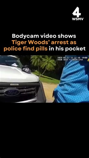 Bodycam video shows Tiger Woods' arrest as police find pills in his pocket