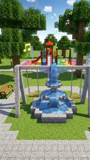 Minecraft REAL LIFE Park 😳 No Mods! | Moving Swings + Villager Store (Command Block Build)