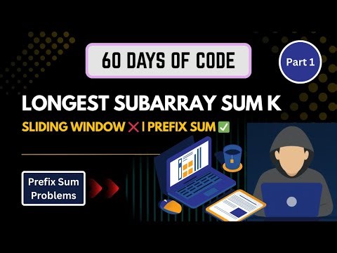 Longest Subarray with Sum K | Sliding Window vs Prefix Sum Explained