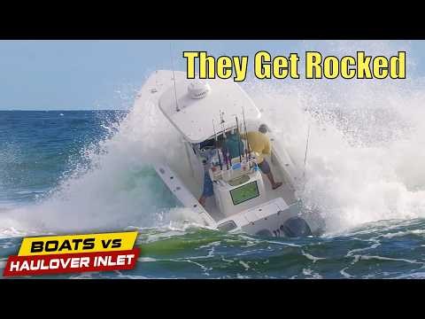 This Crew Gets Rocked!! | Boats vs Haulover Inlet
