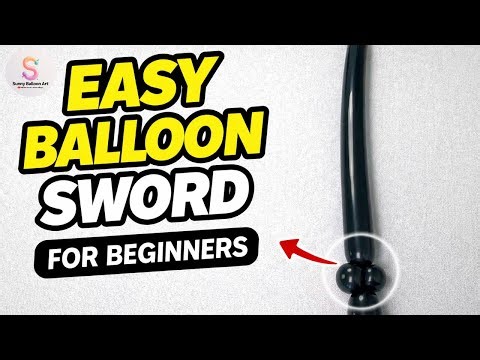 Easy Balloon Sword for Beginners | 1 Balloon Double Lock Twist