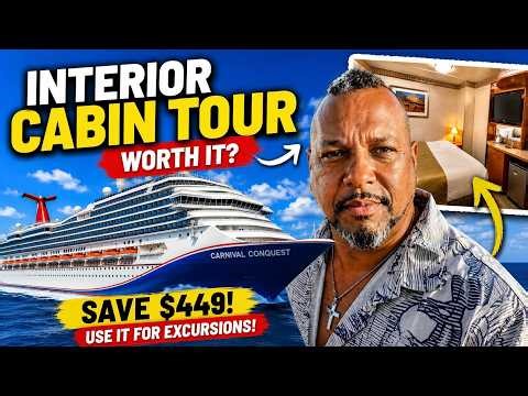 Carnival Conquest Interior Cabin Tour | Is It Worth Saving $449?