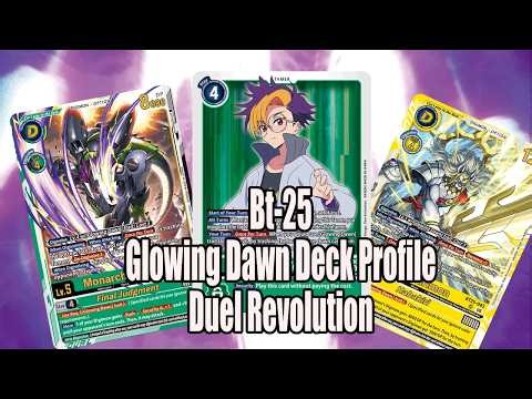 Unlock The Power of E-Pulse Glowing Dawn Deck profile For Dual Revolution BT-25 | Digimon Card Game
