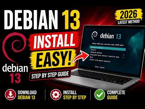 Debian 13 Download & Installation Full Guide | Step by Step (2026) | Beginner Friendly|IT4U Tech Hub
