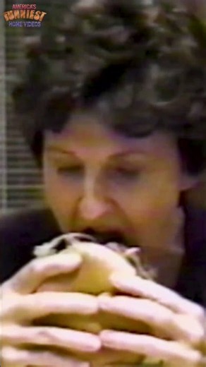 She Never Expected This Burger to Fight Back #afv #funnyvideos #fail