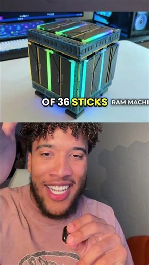 He built a PC CASE out of 36 sticks of RAM..