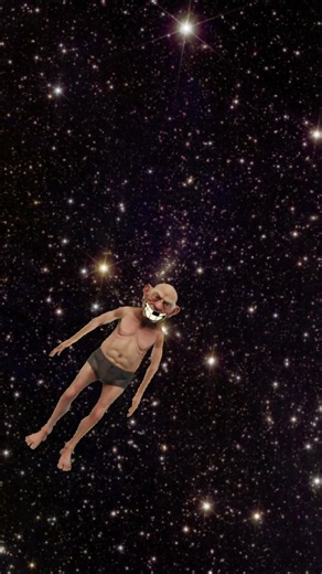 Grandpa in space in Roblox Brookhaven