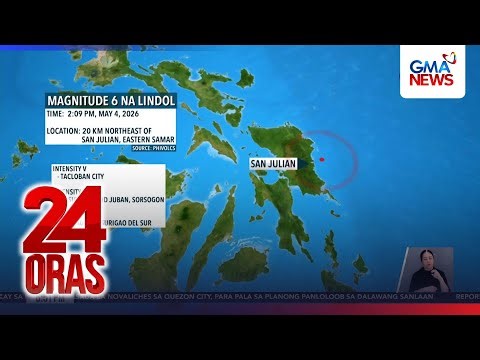 Magnitude 6.1 quake hits Eastern Samar | 24 Oras