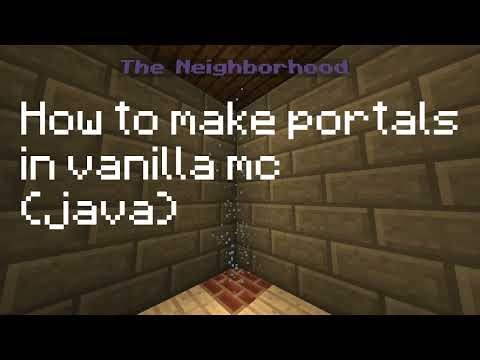 how to make portals in vanilla minecraft java with command blocks (commands in desc)