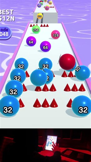 Ball Run 2048 ♾️ INFINITY | High Score Game !!! | Part #349 | EAQ Gaming #games #shortsfeed