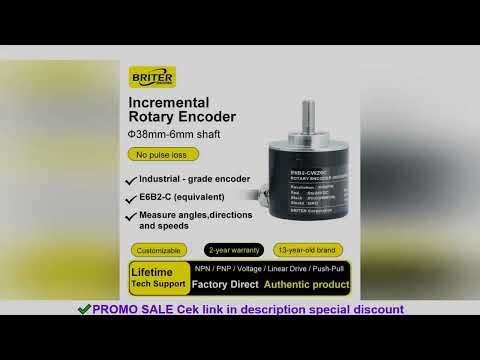 E6B2-C Incremental Rotary Encoder 4096 PPR High Resolution 6mm solid shaft NPN/PNP/Line Driver Outpu