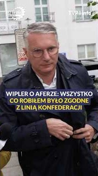 Wipler on the scandal: everything I did was in line with Konfederacja #poland #politics #shorts