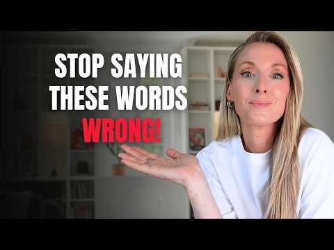 English Pronunciation Practice | Common English Words You're Saying Wrong