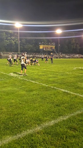 Marquette's Luke McCullough hits Connor Baker for a 7-yard TD pass against Princeville.