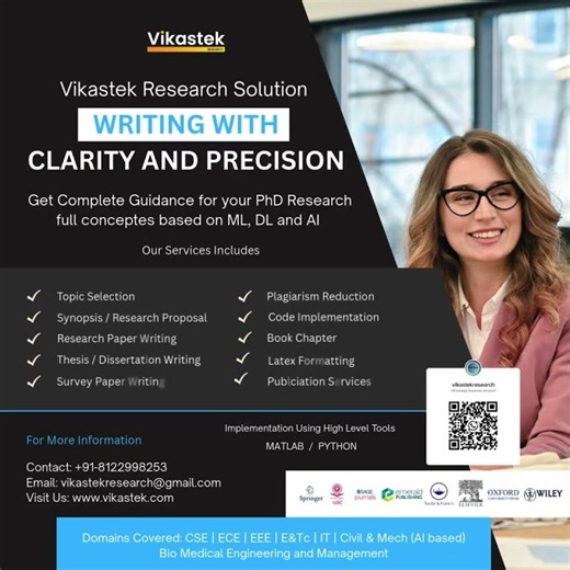 Unique Research Guaranteed Publication Vikastek #research #phd #thesis #publication #matlab #python