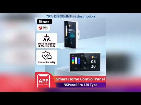 #SONOFF NSPanel Pro 120 Type Smart Home Control Panel Smart Thermostst Power Consumption DIY Switch