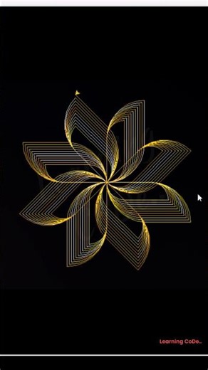 Created this glowing abstract pattern using Python turtle graphics. #coding #python