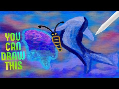 You Can Draw This! | Dreamy Butterfly Fantasy Art in Procreate
