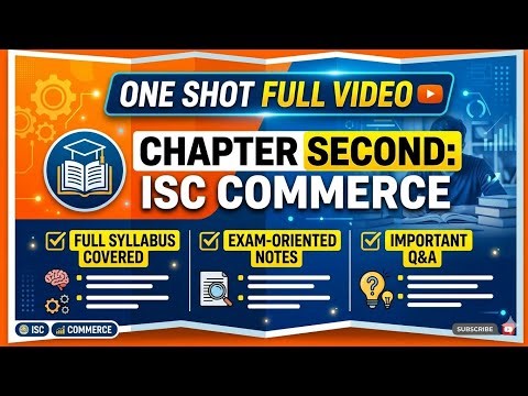 Class 11 isc one shot video commerce full explanation 👏 👌 👍 🤑🤑🤑in detail