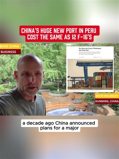 China’s new port in Peru cost equals 12 F‑16 fighters