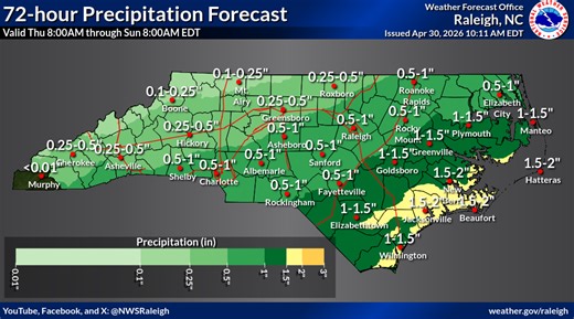Got weekend plans? Here's the latest rain predictions for Western NC