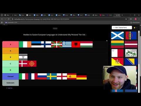 Ranking the HARDEST to Easiest European Languages I UNDERSTAND (Tier- list)