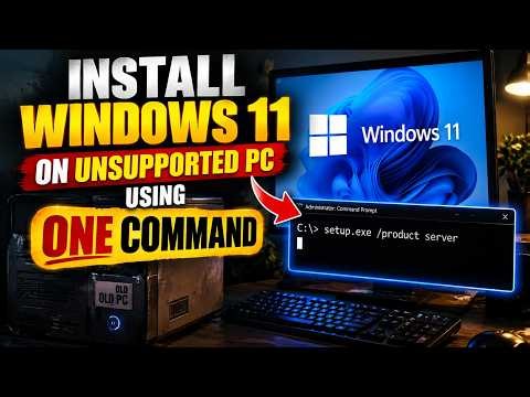 Install Windows 11 on Unsupported PC Using ONE Com