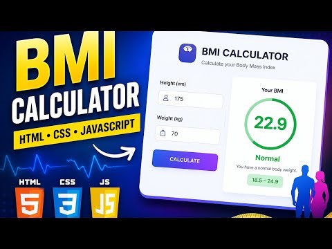 BMI calculator | JavaScript mini-project | code with FUN 