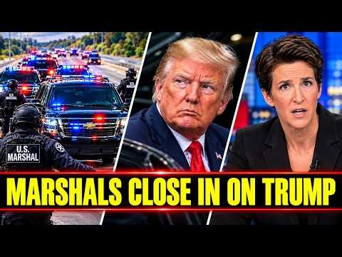 BREAKING: Marshals INTERCEPT Trump’s Highway Convoy as Fugitive Order Sparks Panic | Rachel Maddow