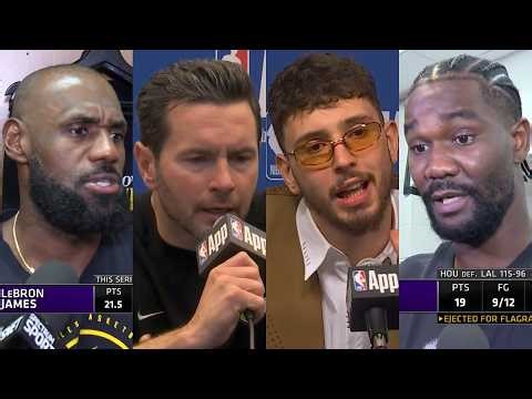 LeBron & JJ Redick react to Ayton and Thiero ejections & Sengun calls it soft