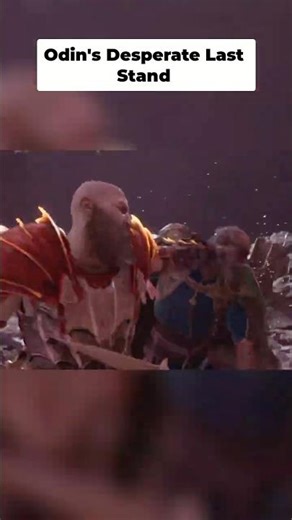 Kratos vs Odin: Epic Axe Combat & Fiery Showdown! #shorts