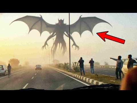 Most REAL TERRIFYING Footage of MASSIVE Monsters That Appeared Out of Nowhere!