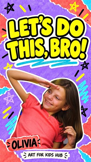 Let's Do This, Bro! 😂 #artforkidshub