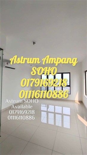 ®Astrum Ampang Kuala Lumpur 280sf SOHO 1 Bathroom (0179169218)